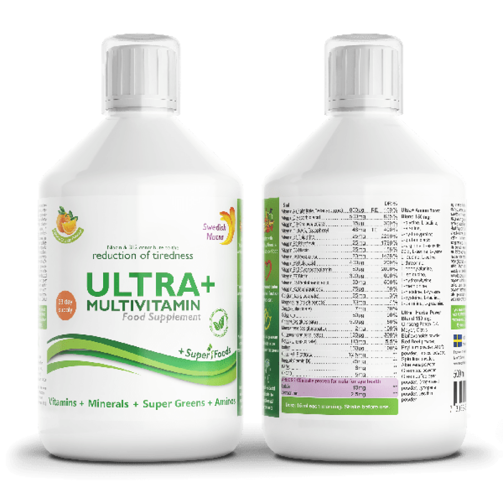 ULTRA+ Vitamin Drink UK | SuperGreen Boost | Amino Acid Blend